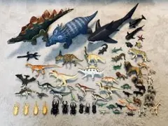 恐竜 動物 昆虫 フィギュア 大量まとめ売り ソフビ アニア等
