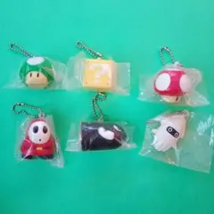 未開封☆マリオキャラクター スクイーズキーホルダー2007年レトロ