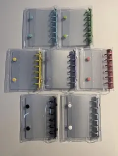 シール帳　1冊　A7サイズ　6穴タイプ　リフィル10枚セット　色を選べる