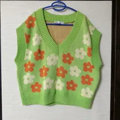 【値下げ】ZARA 花柄 ニット
