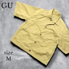 【GU】ジーユー　シェフシャツ　M カーキ