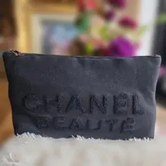 CHANEL BEAUTE ノベルティポーチ ネイビー ラメ入り - メルカリ