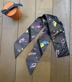 HERMES ツイリードゥエルメス スパゲッティ シルクリボン ハート