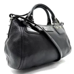 kate spade　ハンドバック　レザー　ゴールド金具　2way　ロゴ刻印