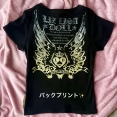 LIZ LISA doll グラフィックTシャツ ブラック 両面プリントのサムネイル