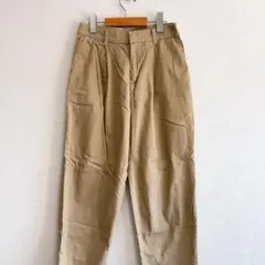 ユニクロ　UNIQLO コットンテーパードアンクルパンツ　ベージュ　58