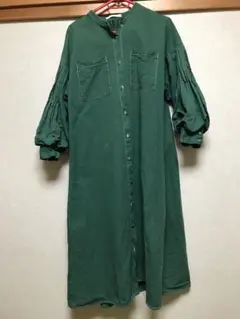 Cleobella グリーン シャツワンピース 長袖