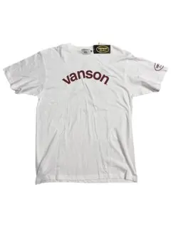 未使用品 VANSON STAR バンソン ロゴ 星 プリント tee 白 XLのサムネイル