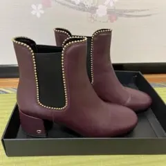 美品！コーチ　レザー サイドゴアブーツ