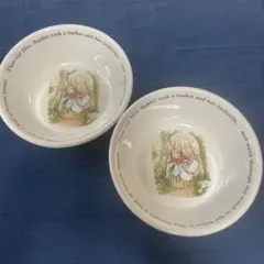 WEDGWOOD ウェッジウッド ピーターラビット ボウル 2個セット