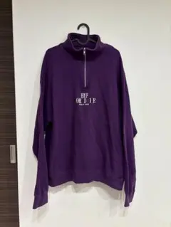 HUF パープル ジップアップ スウェット