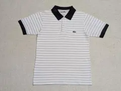 フランス製 70s LACOSTE ボーダー ポロシャツ ヴィンテージ 仏国古着