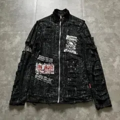 mad punks girl gimmick skull zip jacket