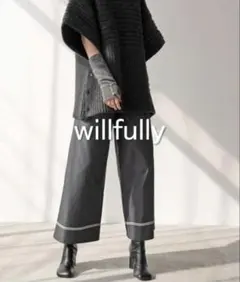 新品タグ付 willfully ワイドパンツ