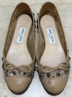 JIMMYCHOO フラットパンプス 37