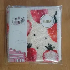 フェイラー ハンカチ 新品未使用 ストロベリードット アイボリー