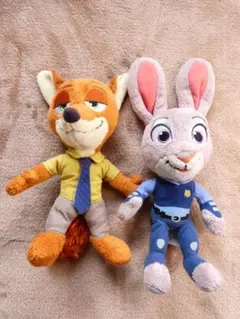 【再お値下げ】ディズニー　ズートピア　ぬいぐるみ　セット