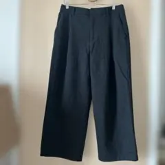 UNIQLO ブラッシュドジャージータックパンツ　ダークグレー　サイズXL