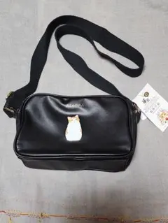 【新品 未使用】フェリシモ猫部 しまむらコラボの可愛いいショルダーバッグ茶白猫柄