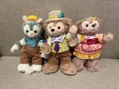 【新品未使用・タグ付き】ダッフィー　他2体　ぬいぐるみバッジ