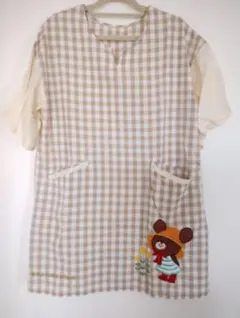 保育士エプロン　くまのがっこう