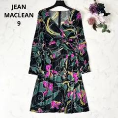 JEAN MACLEAN ジャンマクレーン カシュクールプリントワンピースドレス