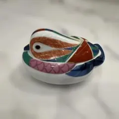おしどり型 陶器製 香合