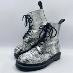 希少✨ドクターマーチン 8ホール パスカル ペイント ホワイト UK3 ブーツ