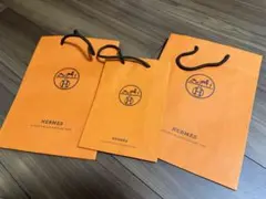 HERMES オレンジ紙袋 3点セット