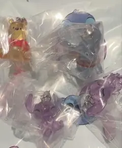 再値下げディズニーめじるしアクセサリーガチャガチャカプセルトイ4個まとめてセット