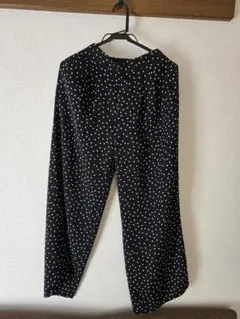 ドット ワイドパンツ GU