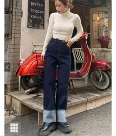 ロールアップデニム　グレイル　S