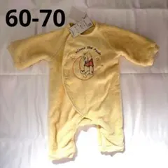 ディズニー　プーさん　ベビーウェア　60 70ロンパースカバーオール