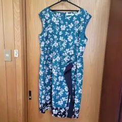 NATURAL BEAUTY 花柄ノースリーブワンピース