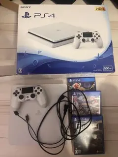 PlayStation 4 (PS4) ホワイト 500GB コントローラー付き