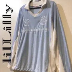 【lilLilly】リルリリー　ユニフォームパイルミニワンピース