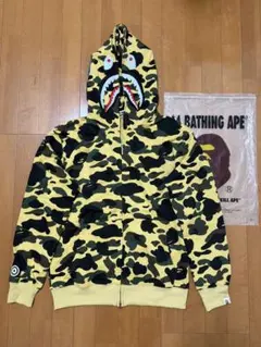 A Bathing Ape カモフラージュ シャークフードパーカー