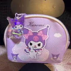 クロミ ポーチ アクリルチャーム付き パープル