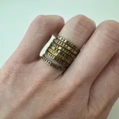 【SERGE THORAVAL】ゴールド7連リング