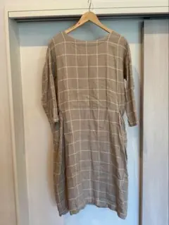 studio CLIP チェック柄ロングワンピース