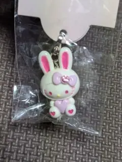 ご当地キティ　カラフルバニー ホワイト　ファスナーマスコット