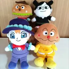 アンパンマン　プリちぃビーンズ　ぬいぐるみ４体セット