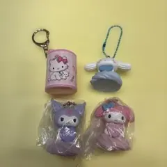 ガチャ サンリオ ホイップクリームマスコット 、コインシリンダーチャーミーキティ