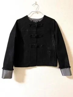 ノーカラーラメデニムジャケットのサムネイル