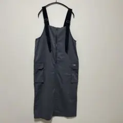 Dickies キャミワンピース グレー M ノースリーブ ジャンパースカート