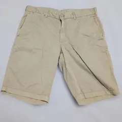 UNIQLO ベージュ コットン チノ ショートパンツ ハーフパンツ M