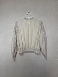 misty woman レースブラウス 長袖 アイボリーのサムネイル