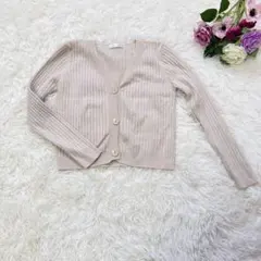 A2523【フィフス】Ｖネックリブニットカーディガン　羽織り　シンプルコーデ