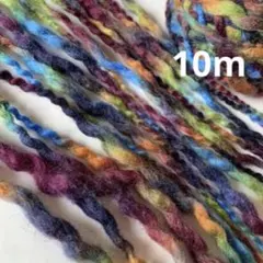10m❣️⚜切り売り⚜ツイスト スラブ★ヤーン D wool 100%