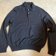 Brooks Brothers ネイビー グレーポロセーター M